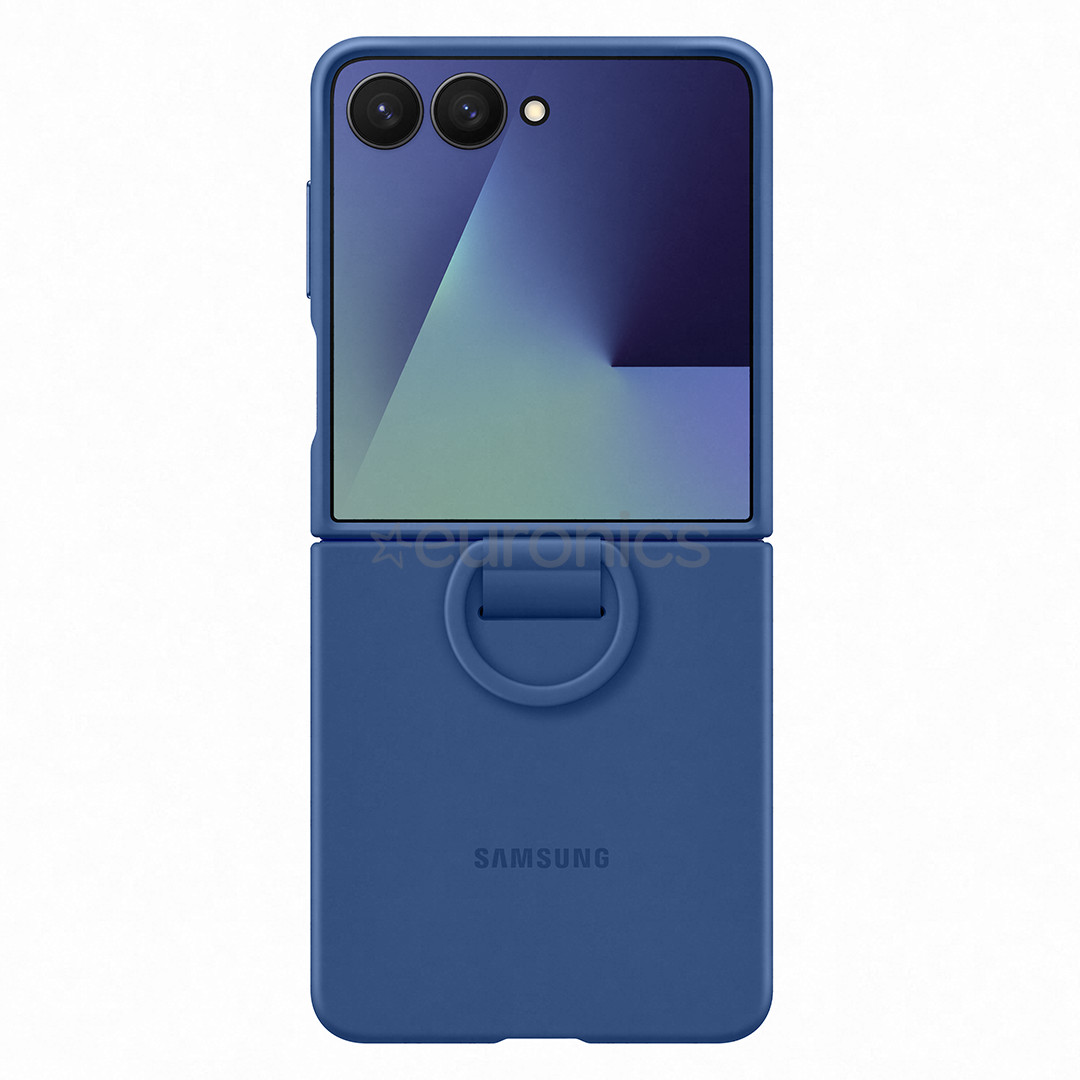Samsung Silicone case, Galaxy Flip7, синий - Силиконовый чехол