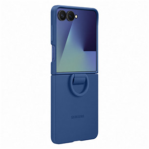 Samsung Silicone case, Galaxy Flip7, синий - Силиконовый чехол