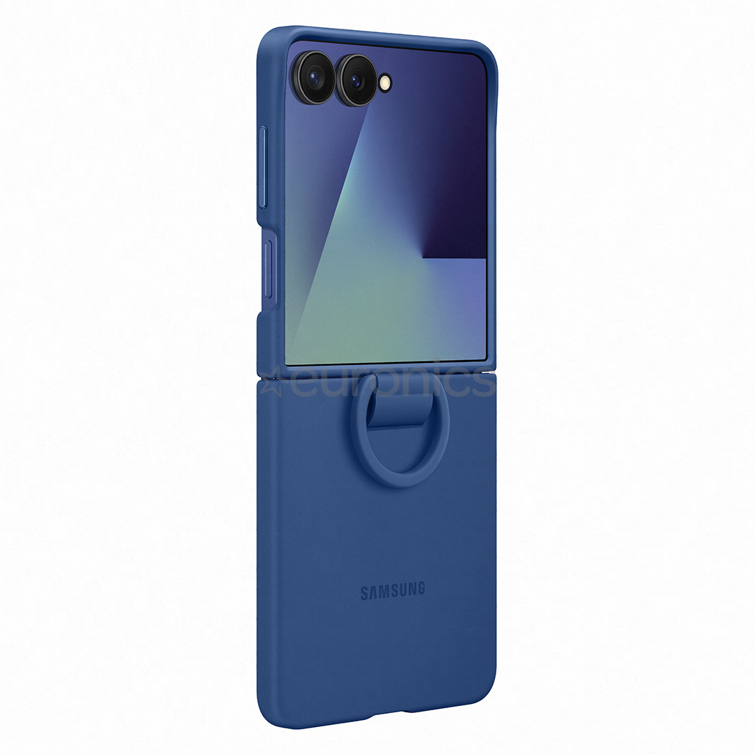 Samsung Silicone case, Galaxy Flip7, синий - Силиконовый чехол