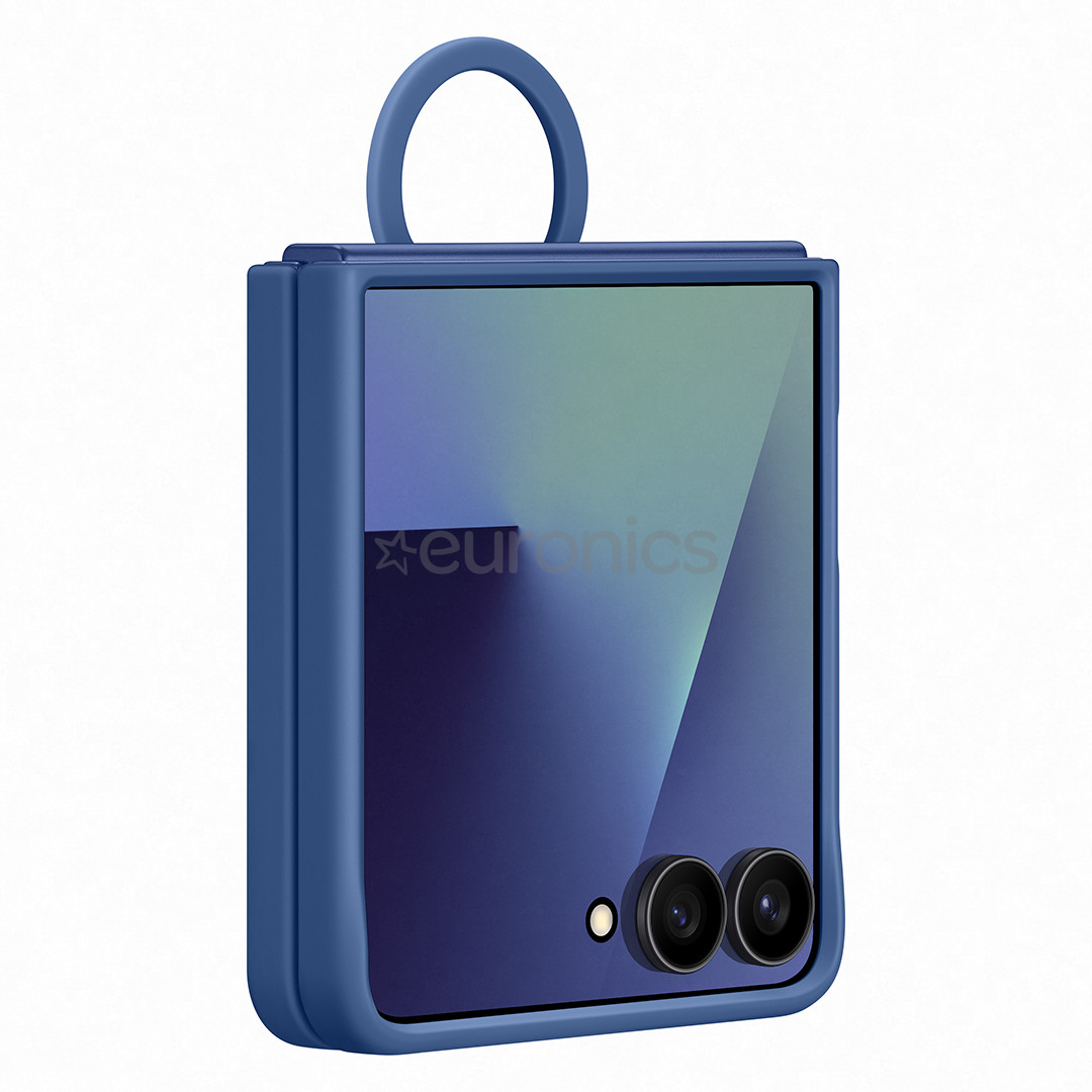 Samsung Silicone case, Galaxy Flip7, синий - Силиконовый чехол