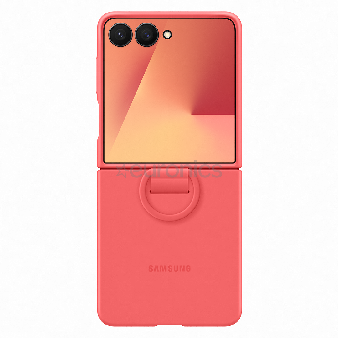 Samsung Silicone case, Galaxy Flip7, punane - Silikoonümbris