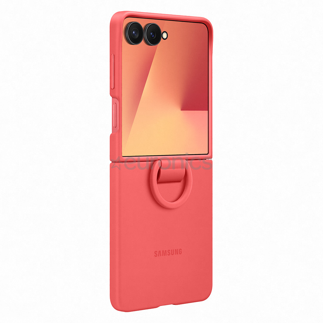 Samsung Silicone case, Galaxy Flip7, красный - Силиконовый чехол