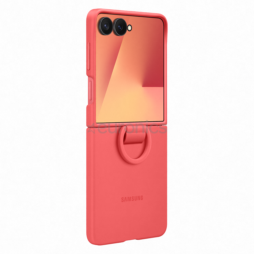 Samsung Silicone case, Galaxy Flip7, punane - Silikoonümbris