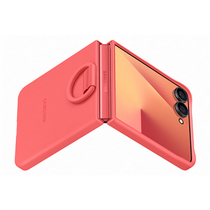 Samsung Silicone case, Galaxy Flip7, punane - Silikoonümbris