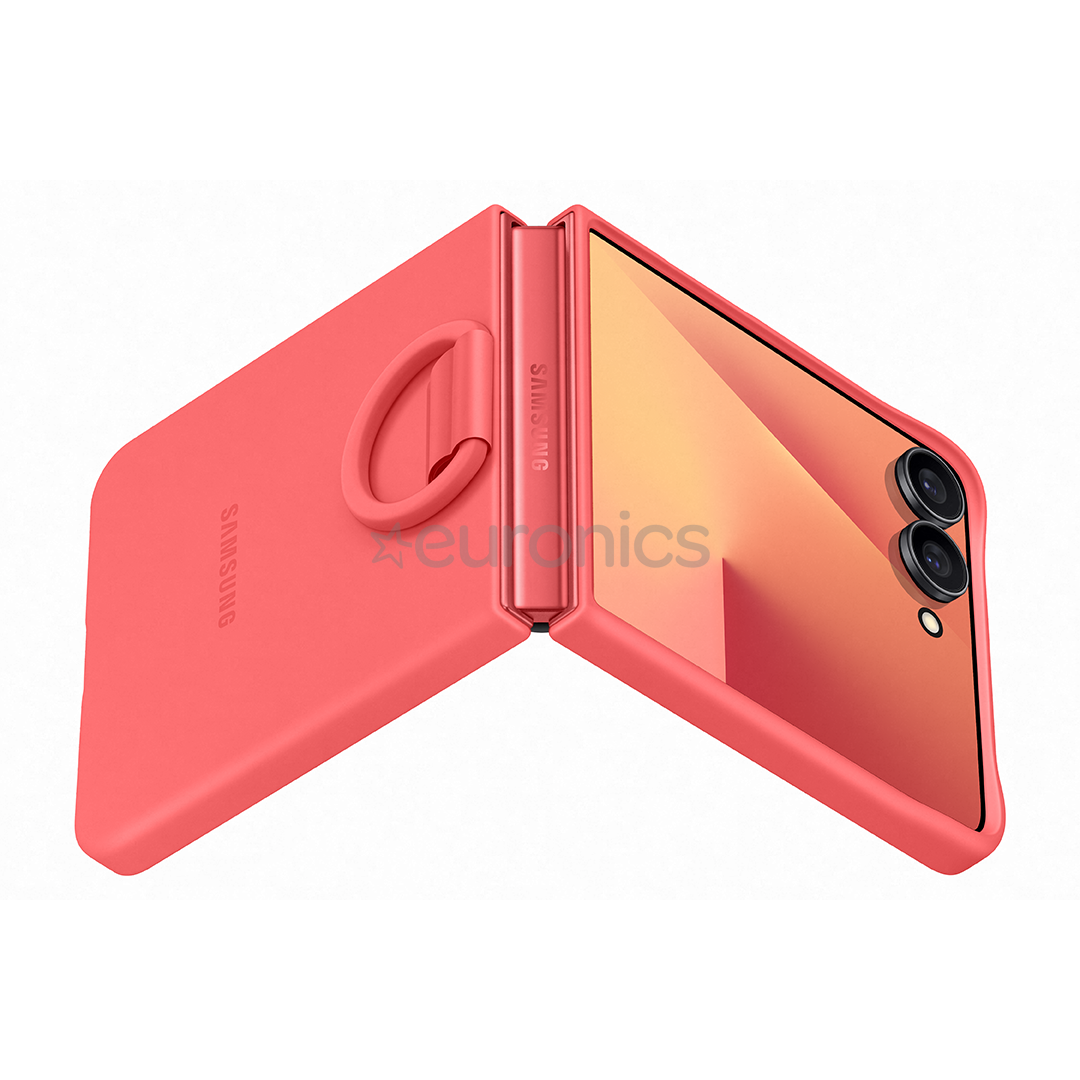 Samsung Silicone case, Galaxy Flip7, punane - Silikoonümbris