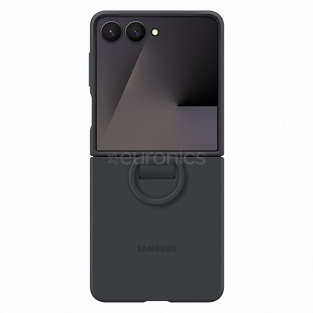 Samsung Silicone case, Galaxy Flip7, must - Silikoonümbris