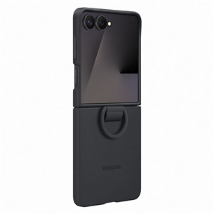 Samsung Silicone case, Galaxy Flip7, must - Silikoonümbris