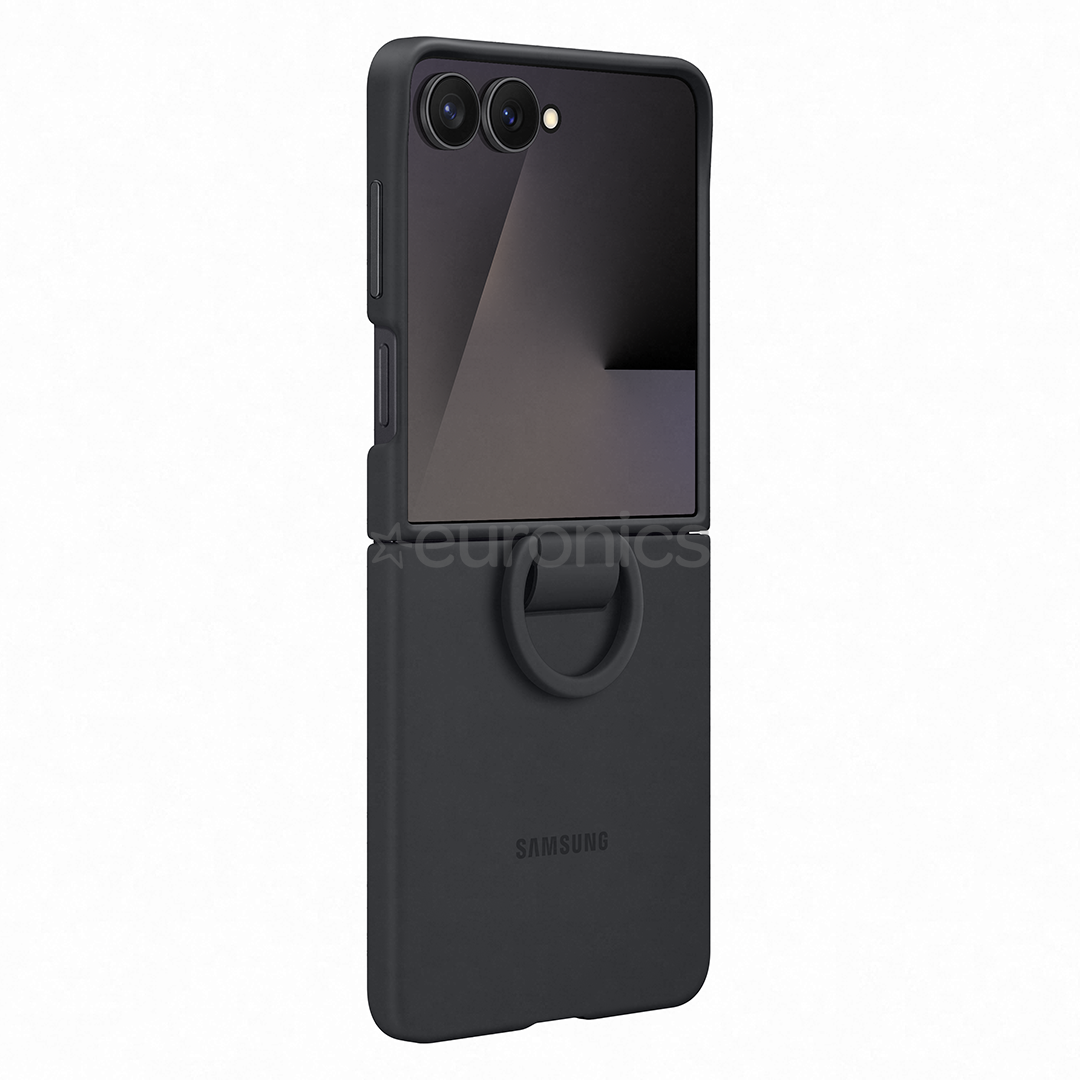 Samsung Silicone case, Galaxy Flip7, must - Silikoonümbris