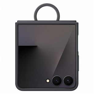 Samsung Silicone case, Galaxy Flip7, черный - Силиконовый чехол