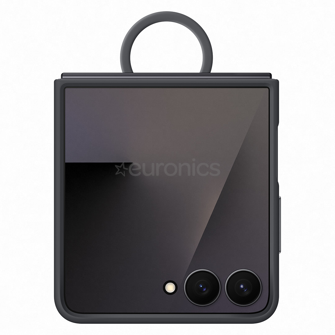 Samsung Silicone case, Galaxy Flip7, черный - Силиконовый чехол