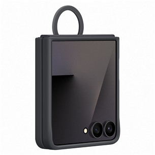 Samsung Silicone case, Galaxy Flip7, черный - Силиконовый чехол