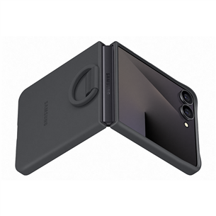 Samsung Silicone case, Galaxy Flip7, must - Silikoonümbris