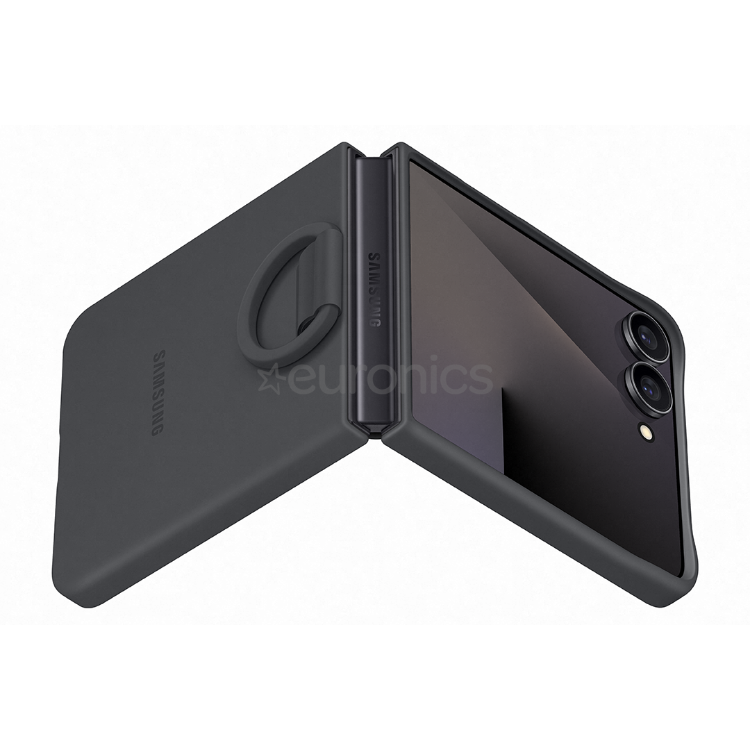 Samsung Silicone case, Galaxy Flip7, must - Silikoonümbris
