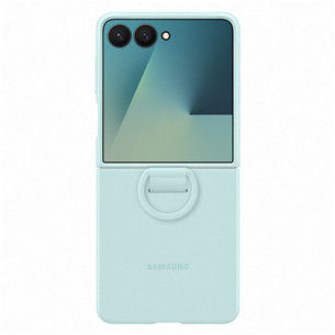 Samsung Silicone case, Galaxy Flip7, зеленый - Силиконовый чехол EF-PF766TMEGWW