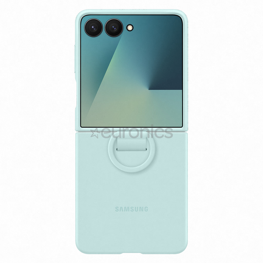Samsung Silicone case, Galaxy Flip7, зеленый - Силиконовый чехол