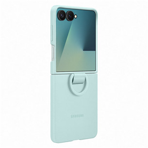 Samsung Silicone case, Galaxy Flip7, зеленый - Силиконовый чехол
