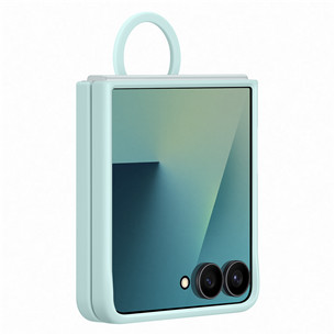 Samsung Silicone case, Galaxy Flip7, зеленый - Силиконовый чехол