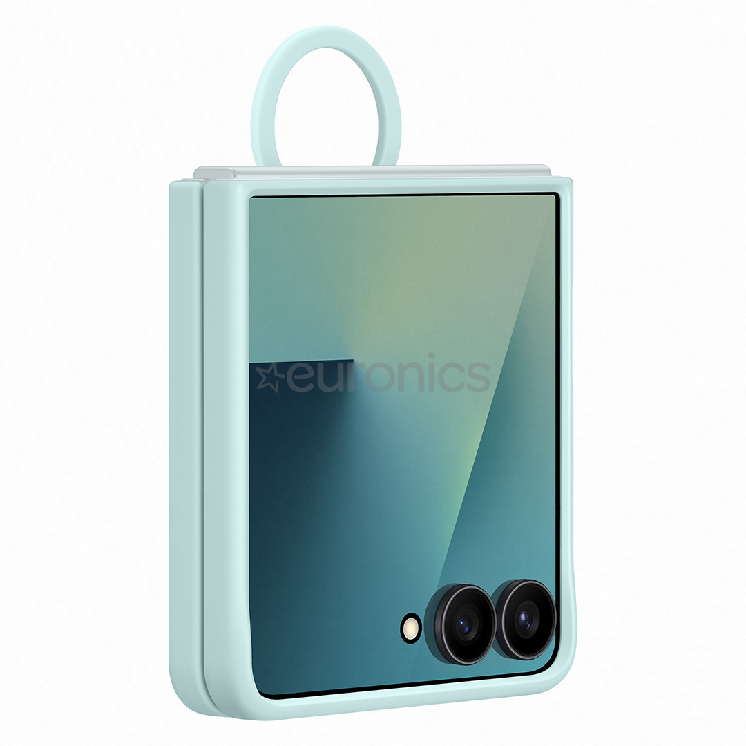 Samsung Silicone case, Galaxy Flip7, зеленый - Силиконовый чехол