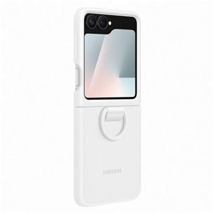 Samsung Silicone case, Galaxy Flip7 FE, valge - Silikoonümbris