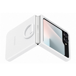 Samsung Silicone case, Galaxy Flip7 FE, valge - Silikoonümbris