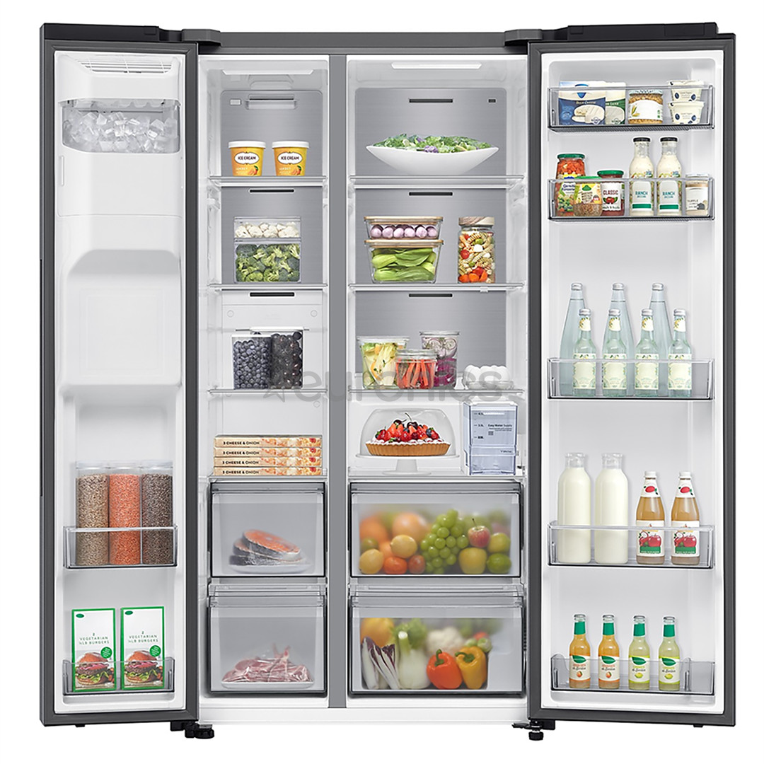 Samsung Bespoke AI, NoFrost, 640 L, kõrgus 179 cm, hõbedane - SBS-külmik