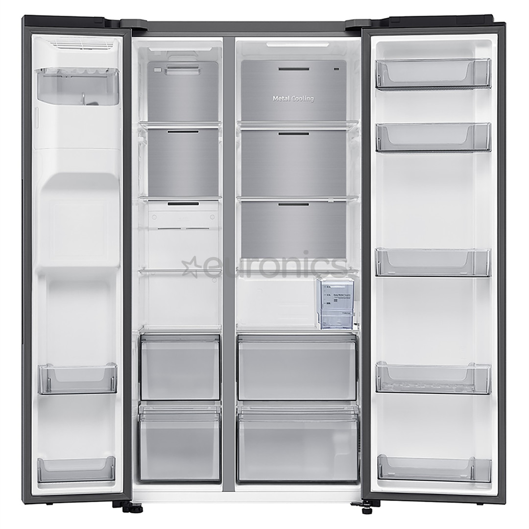 Samsung Bespoke AI, NoFrost, 640 L, kõrgus 179 cm, hõbedane - SBS-külmik