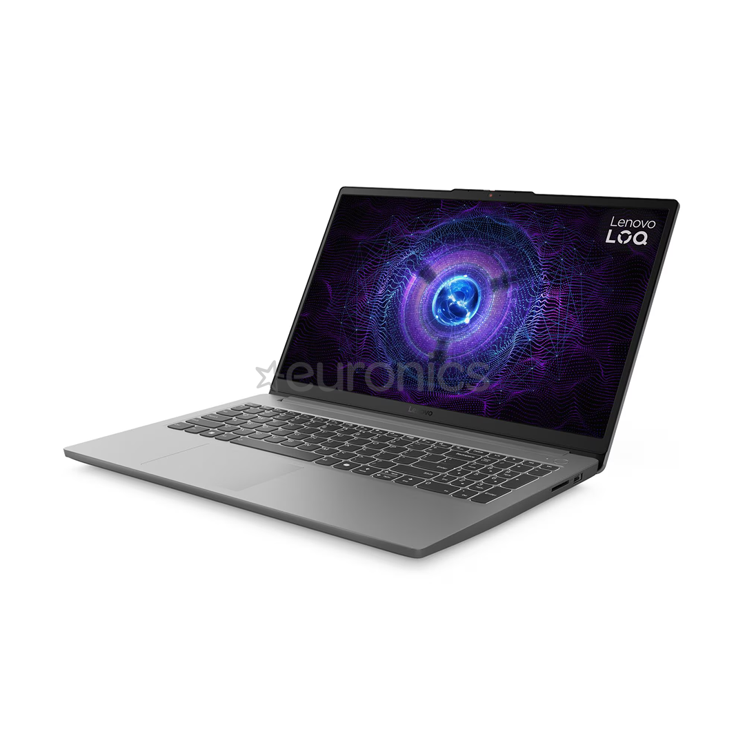 Lenovo LOQ 15IAX9E, 15,6'', 144 Hz, i5, 12 GB, 512 GB, RTX 3050, luna grey - Notebook