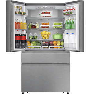 Hisense, 579 л, высота 179 см, серый - SBS-холодильник RF749N4SGIE