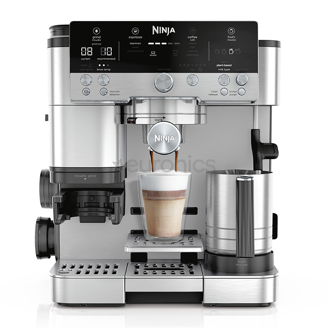 Ninja Luxe Café Premier, must/roostevaba teras - Espressomasin