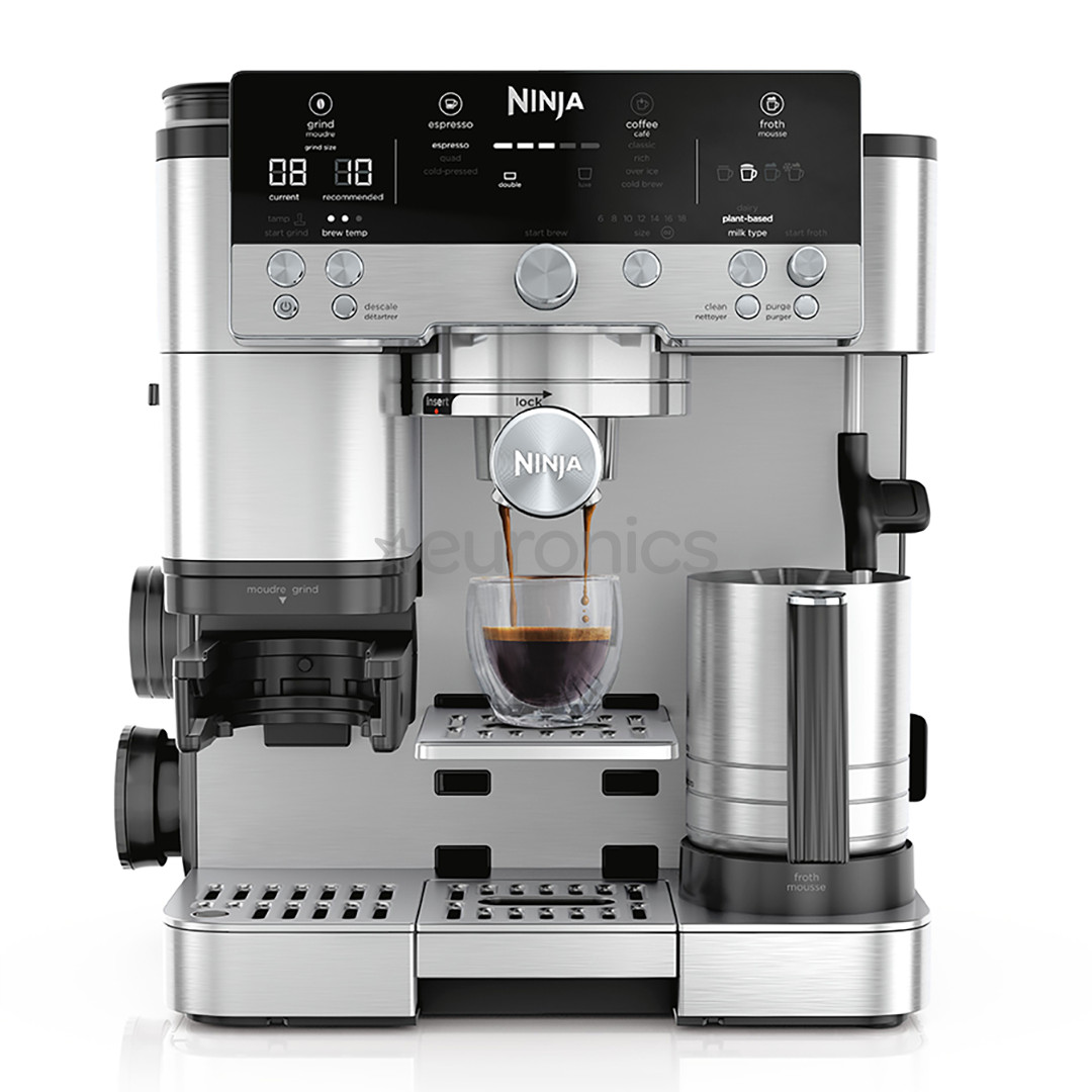 Ninja Luxe Café Premier, must/roostevaba teras - Espressomasin