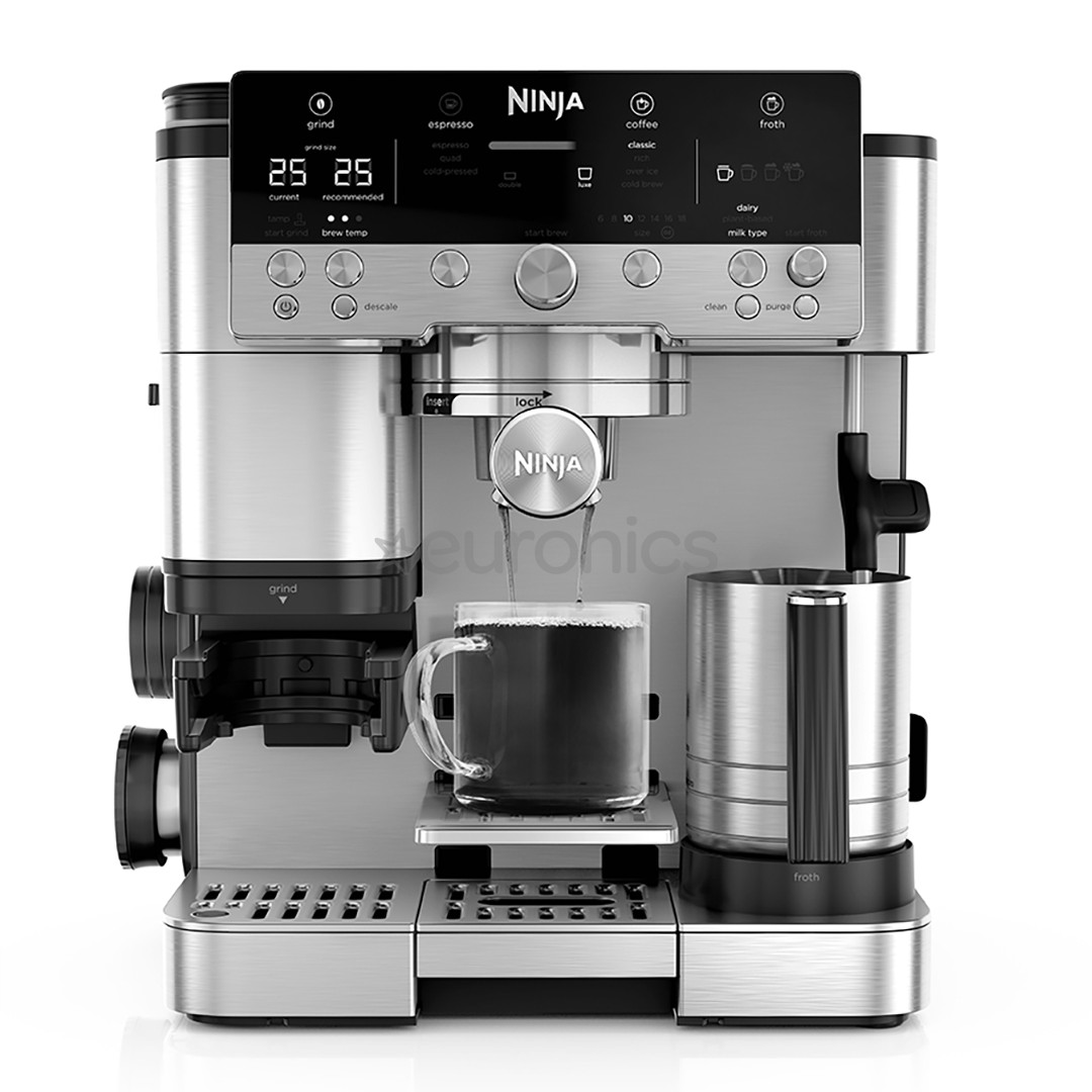Ninja Luxe Café Premier, must/roostevaba teras - Espressomasin