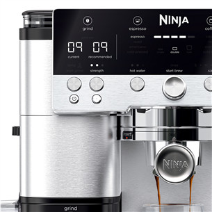 Ninja Luxe Café Premier, must/roostevaba teras - Espressomasin