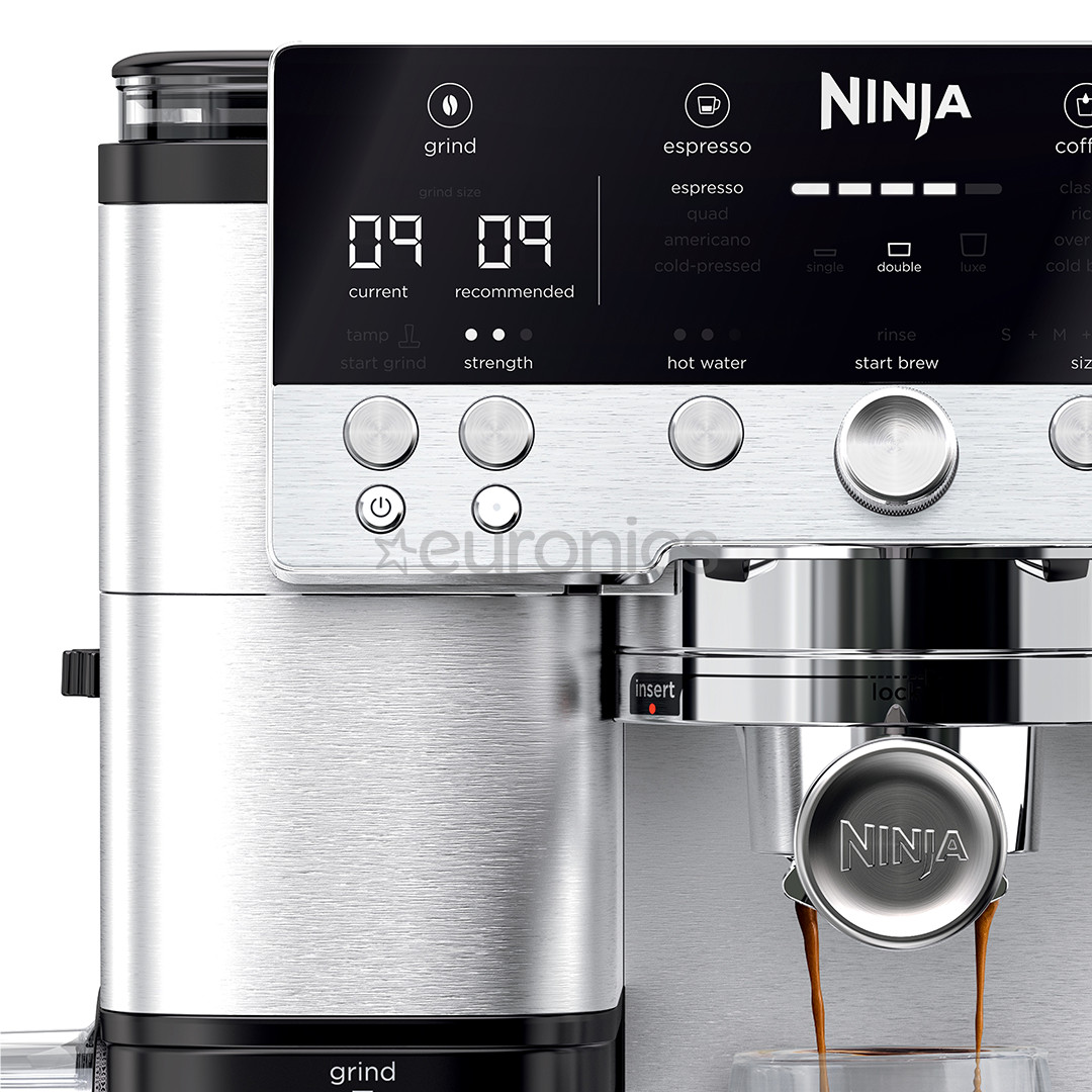 Ninja Luxe Café Premier, must/roostevaba teras - Espressomasin