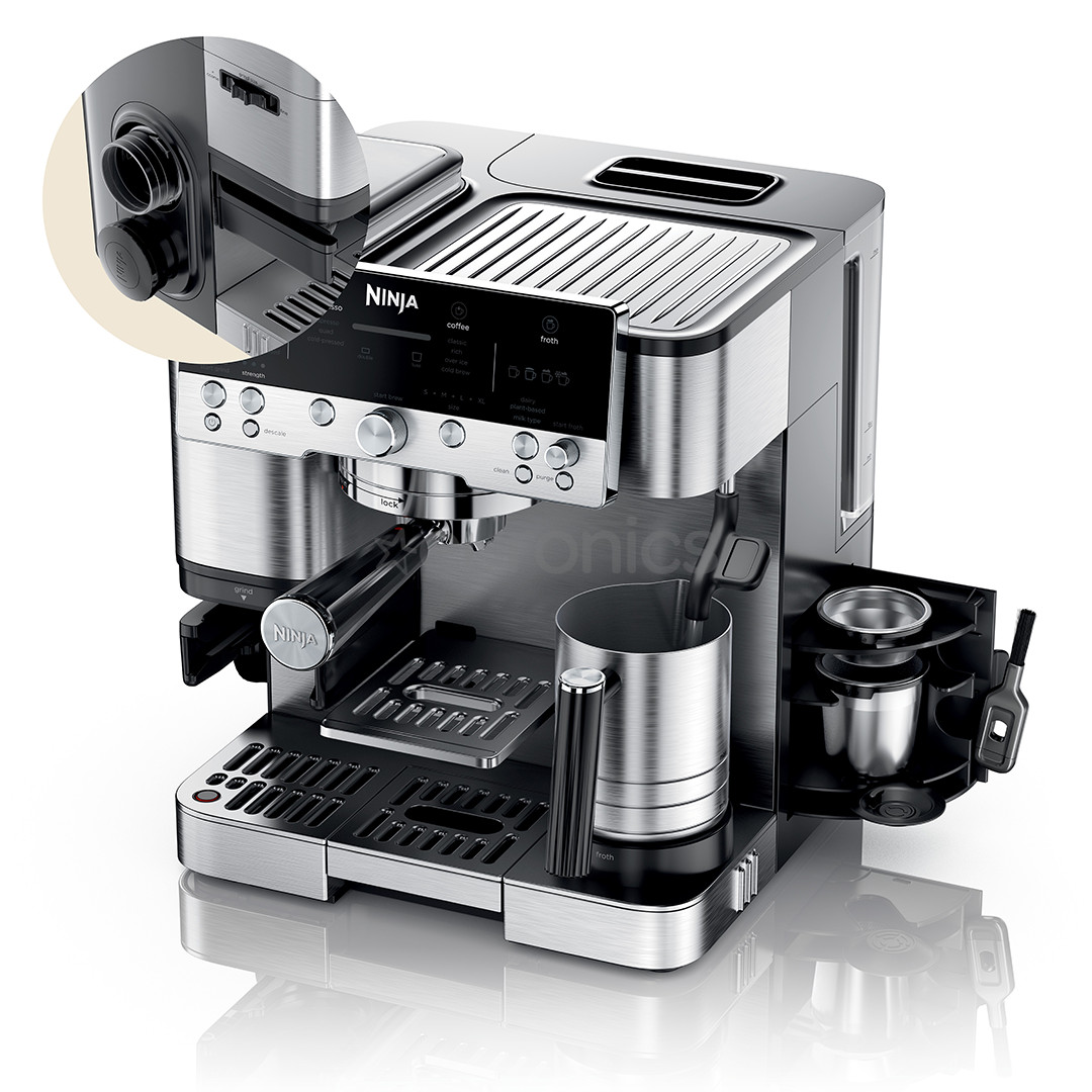 Ninja Luxe Café Premier, must/roostevaba teras - Espressomasin