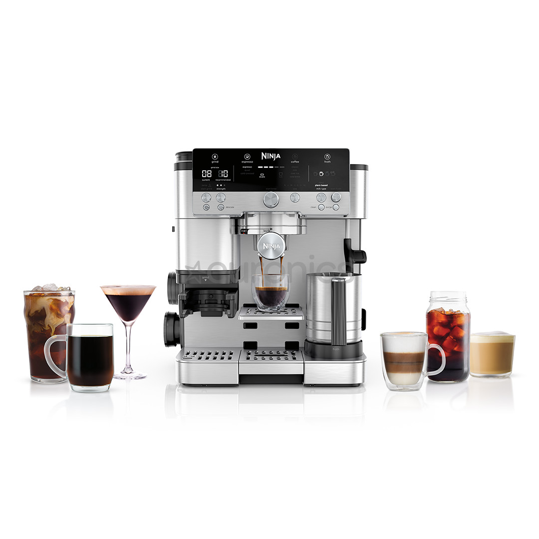 Ninja Luxe Café Premier, must/roostevaba teras - Espressomasin