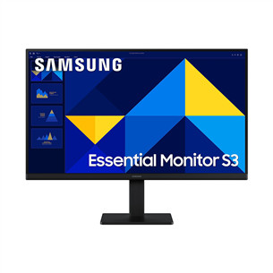 Samsung Essential S3, 24'', Full HD, IPS, black - Monitor LS24D300GAUXEN