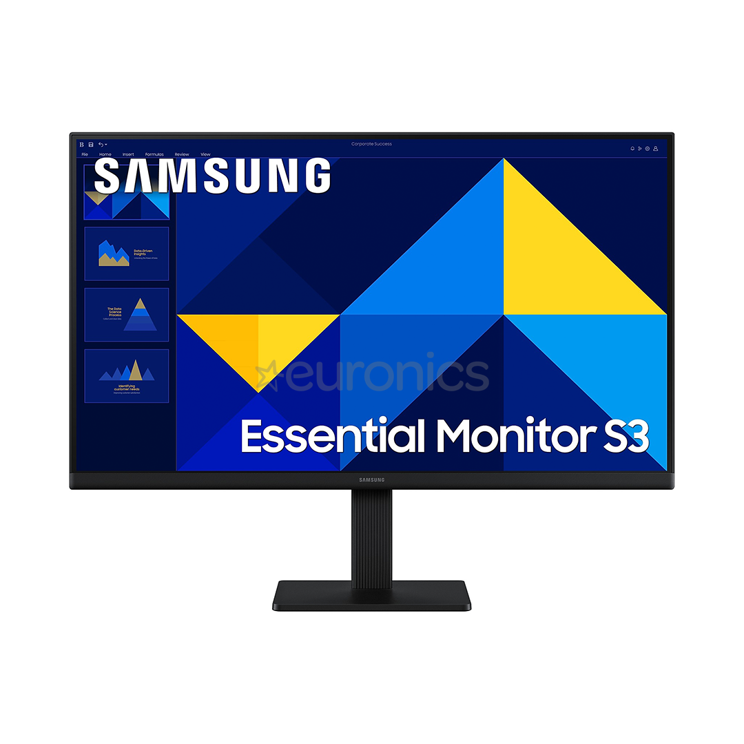 Samsung Essential S3, 24'', Full HD, IPS, black - Monitor