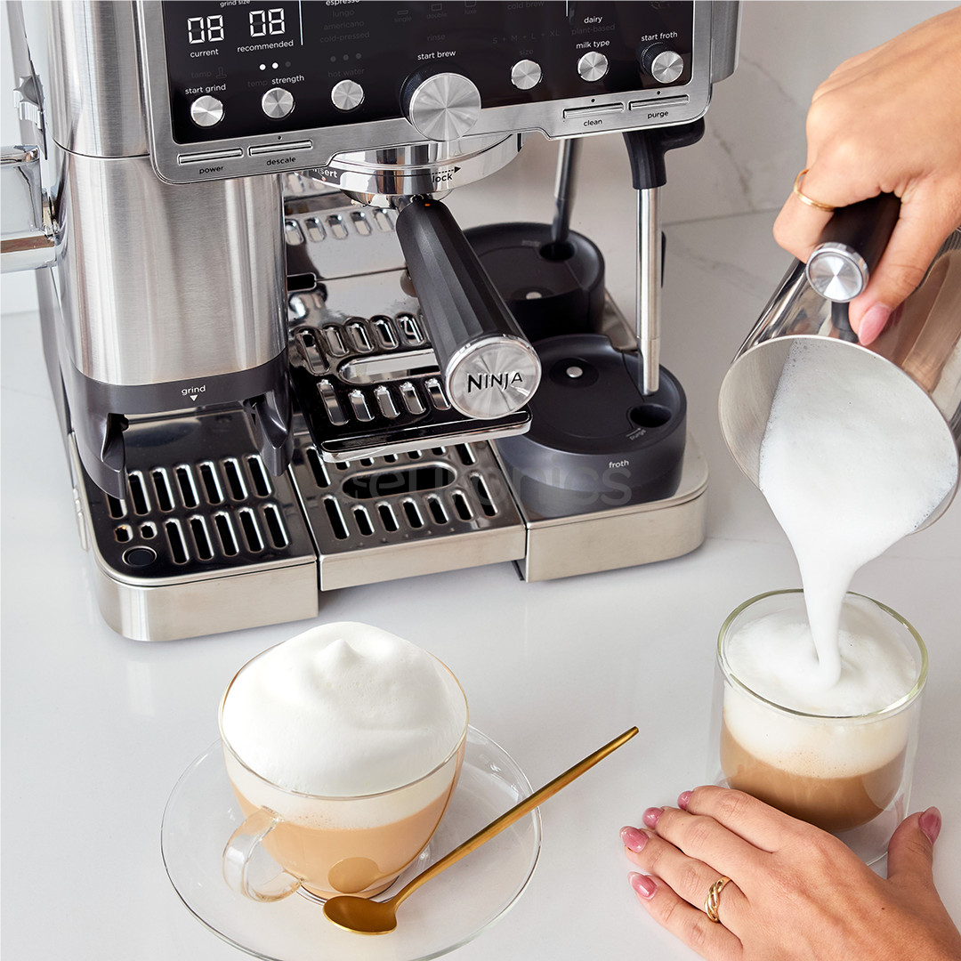 Ninja Luxe Café Pro, must/roostevaba teras - Espressomasin