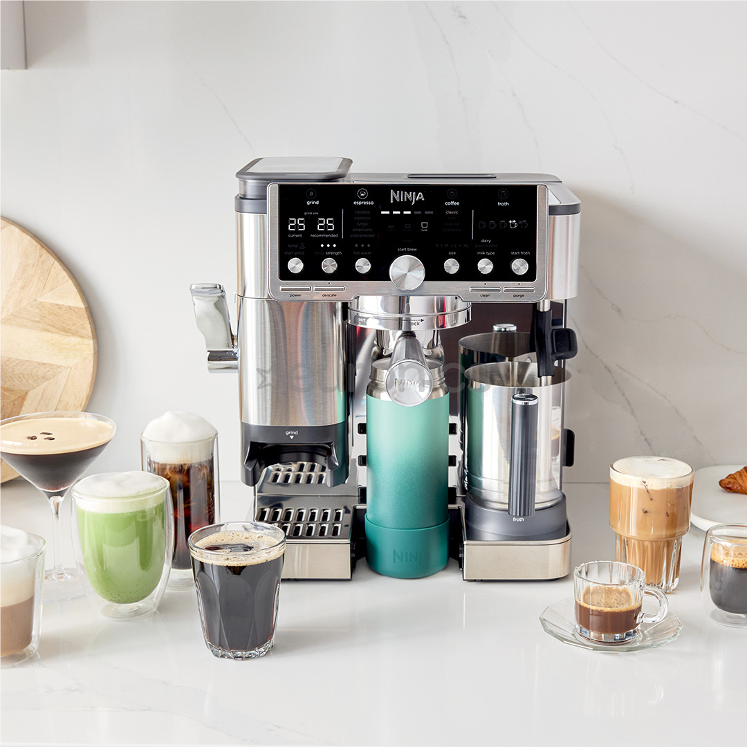 Ninja Luxe Café Pro, must/roostevaba teras - Espressomasin