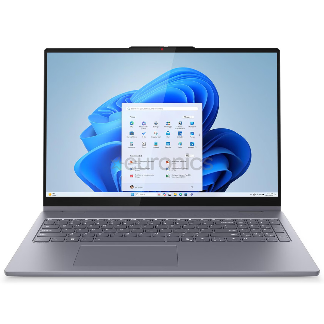 Lenovo IdeaPad 5 2-in-1 16IAL10, 16", WUXGA, Ultra 5, 16 ГБ, 512 ГБ, ENG, серый - Ноутбук