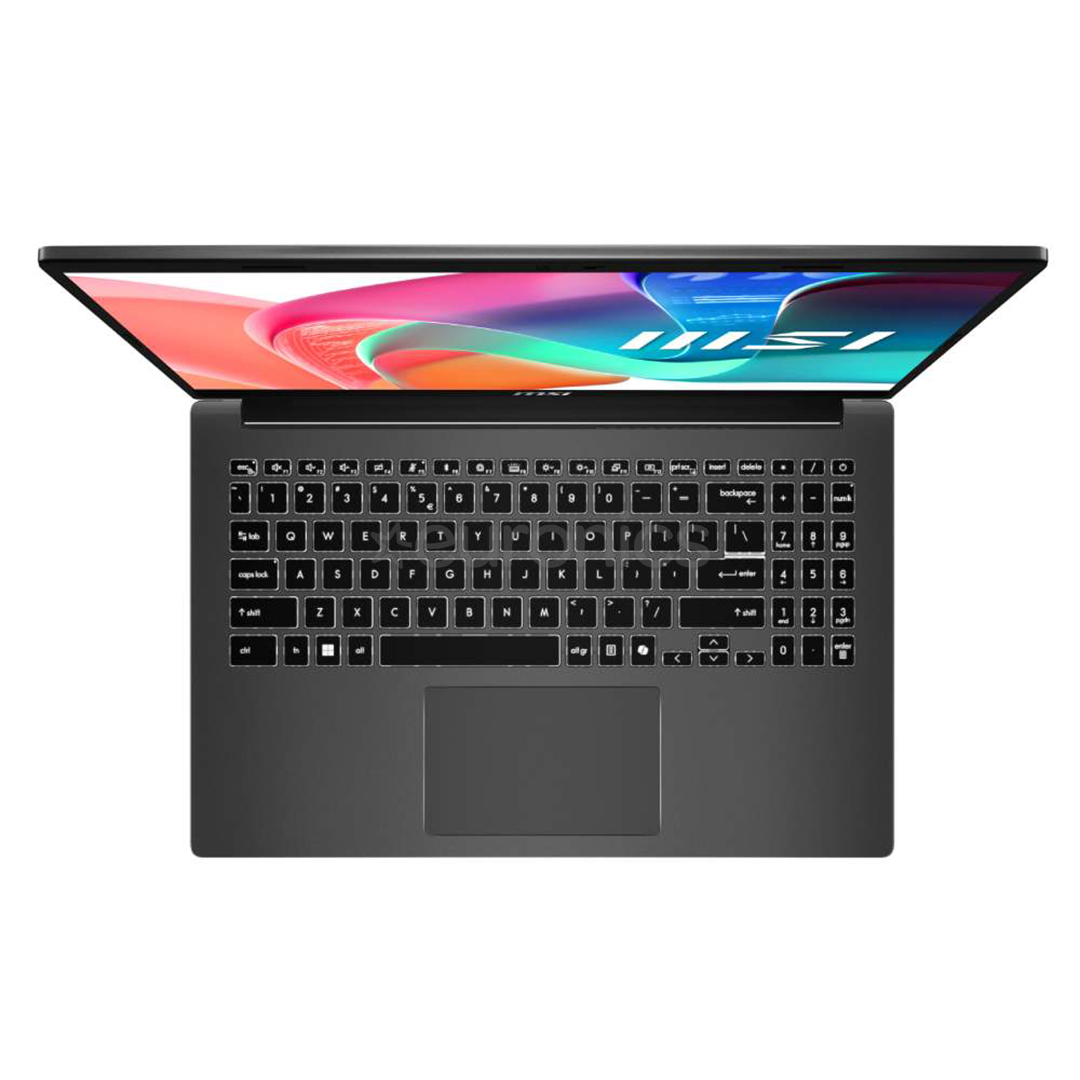 MSI Modern 15 F13M, 15,6'', i3, 16 GB, 512 GB, tumehall - Sülearvuti