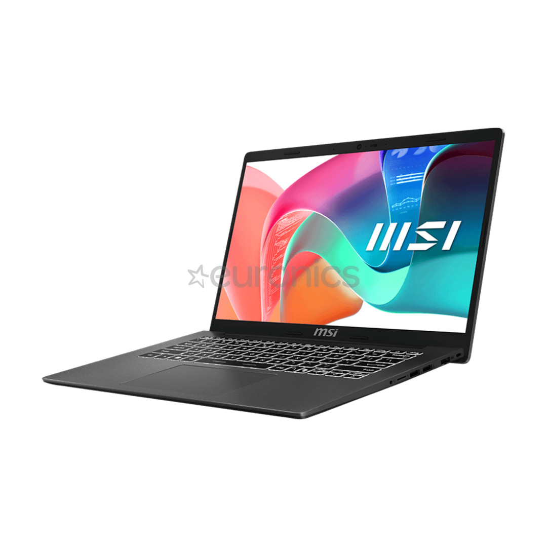 MSI Modern 14 F13M, 14'', i5, 16 GB, 512 GB, ENG, tumehall - Sülearvuti