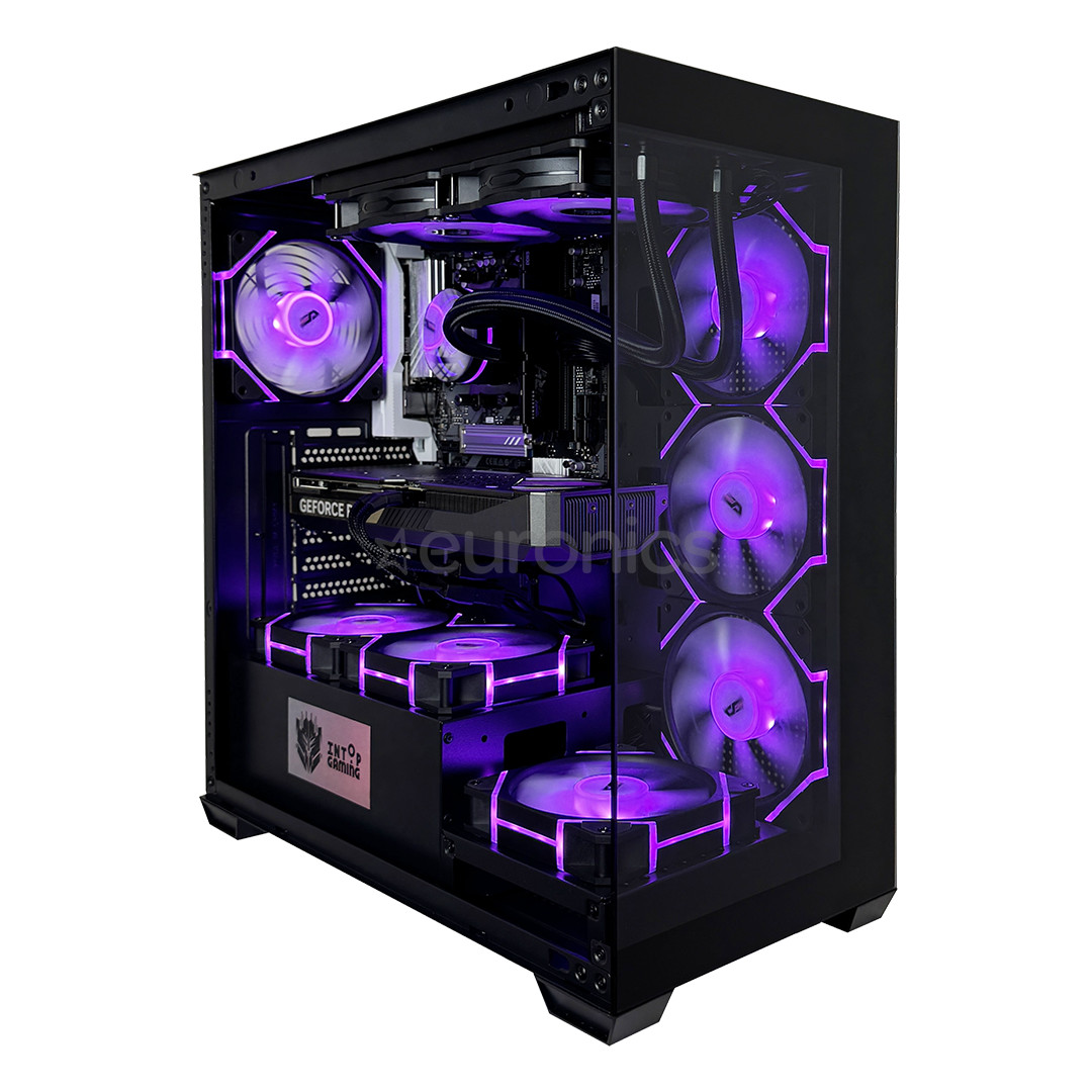 Intop Gaming R7 Aqua, Ryzen 7, 32 GB, 1 TB, RTX 5070, black - Desktop PC