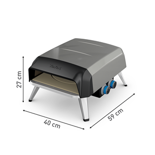 Tefal Pizza Pronto, grey - Gas outdoor pizza oven