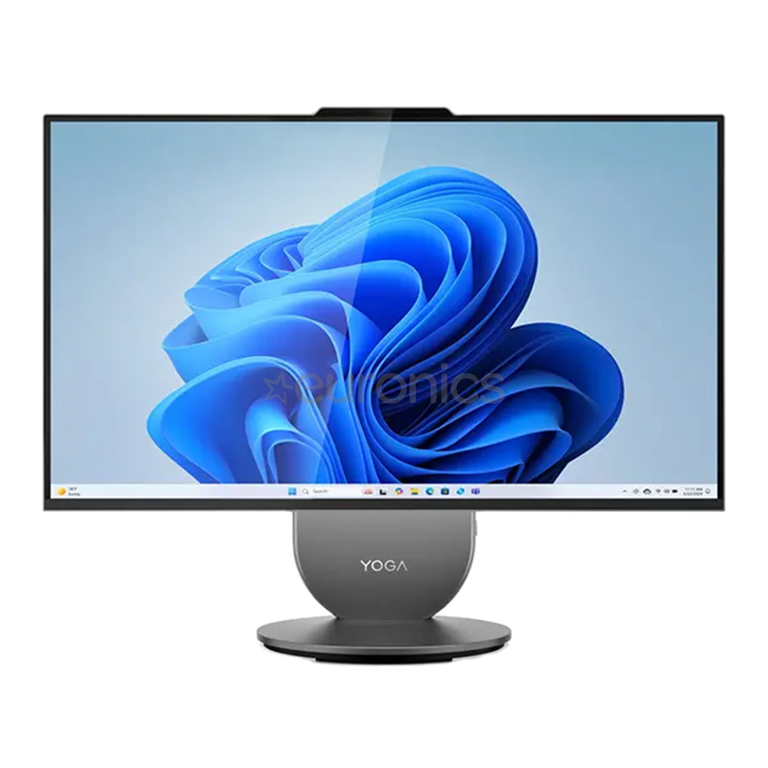 Lenovo Yoga AIO 27IAH10, 27'', QHD, IPS, 120 Hz, Ultra 7, 16 GB, 1 TB, luna grey -  All in one desktop PC