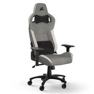 Corsair T3 RUSH Fabric, hall/valge - Mänguritool