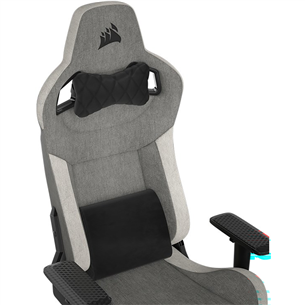 Corsair T3 RUSH Fabric, hall/valge - Mänguritool