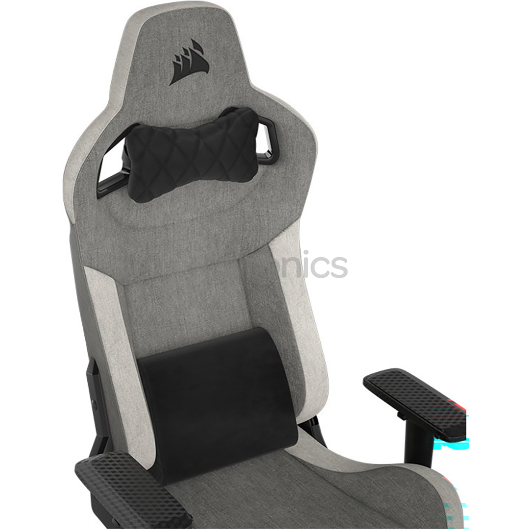 Corsair T3 RUSH Fabric, hall/valge - Mänguritool