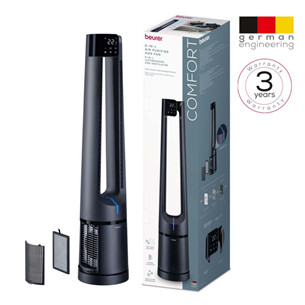 Beurer PureFlow 2-ühes, tumesinine - Õhupuhastaja-ventilaator