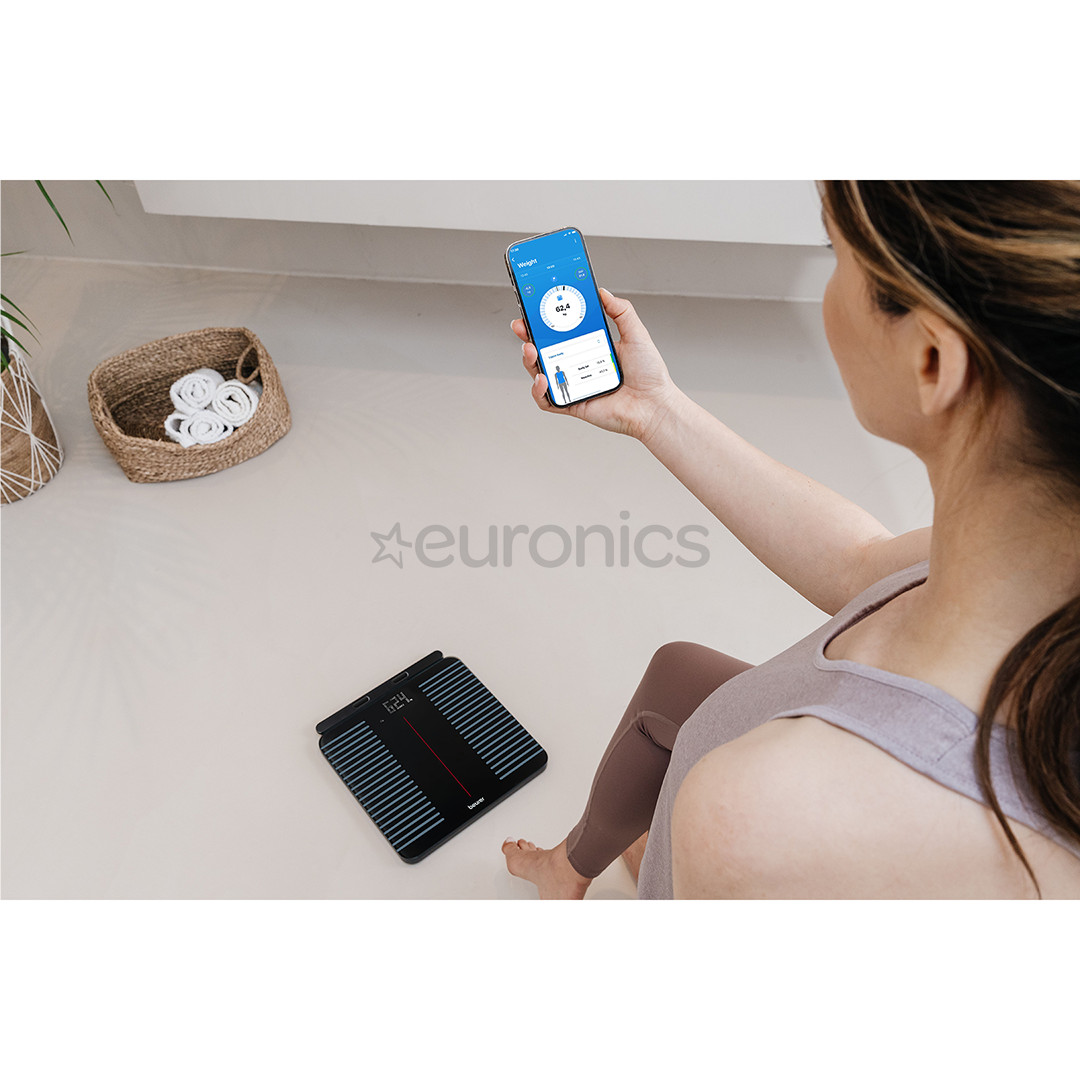 Beurer, WiFi, черный - Диагностические напольные весы